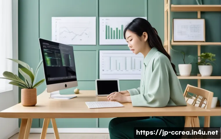 콘텐츠 제작 직업으로의 가능성 - A modern Japanese digital content creator workspace featuring a young professional woman sitting at ...